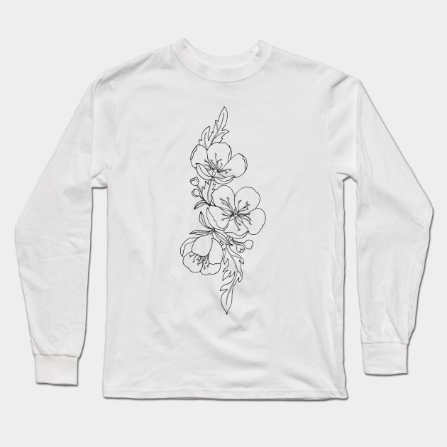 Buttercups Long Sleeve T-Shirt by themintgardener